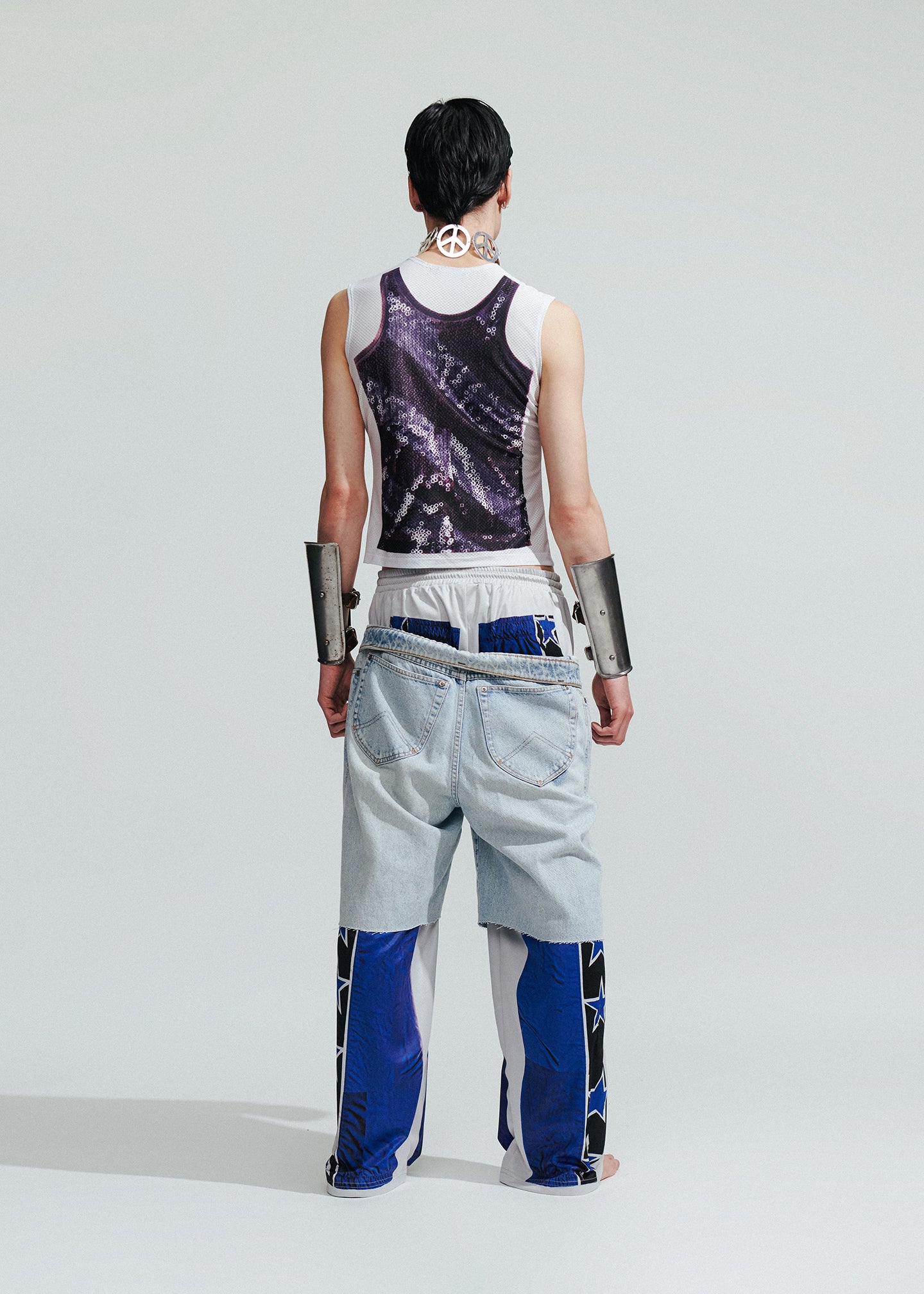 The Sequin Tank | White