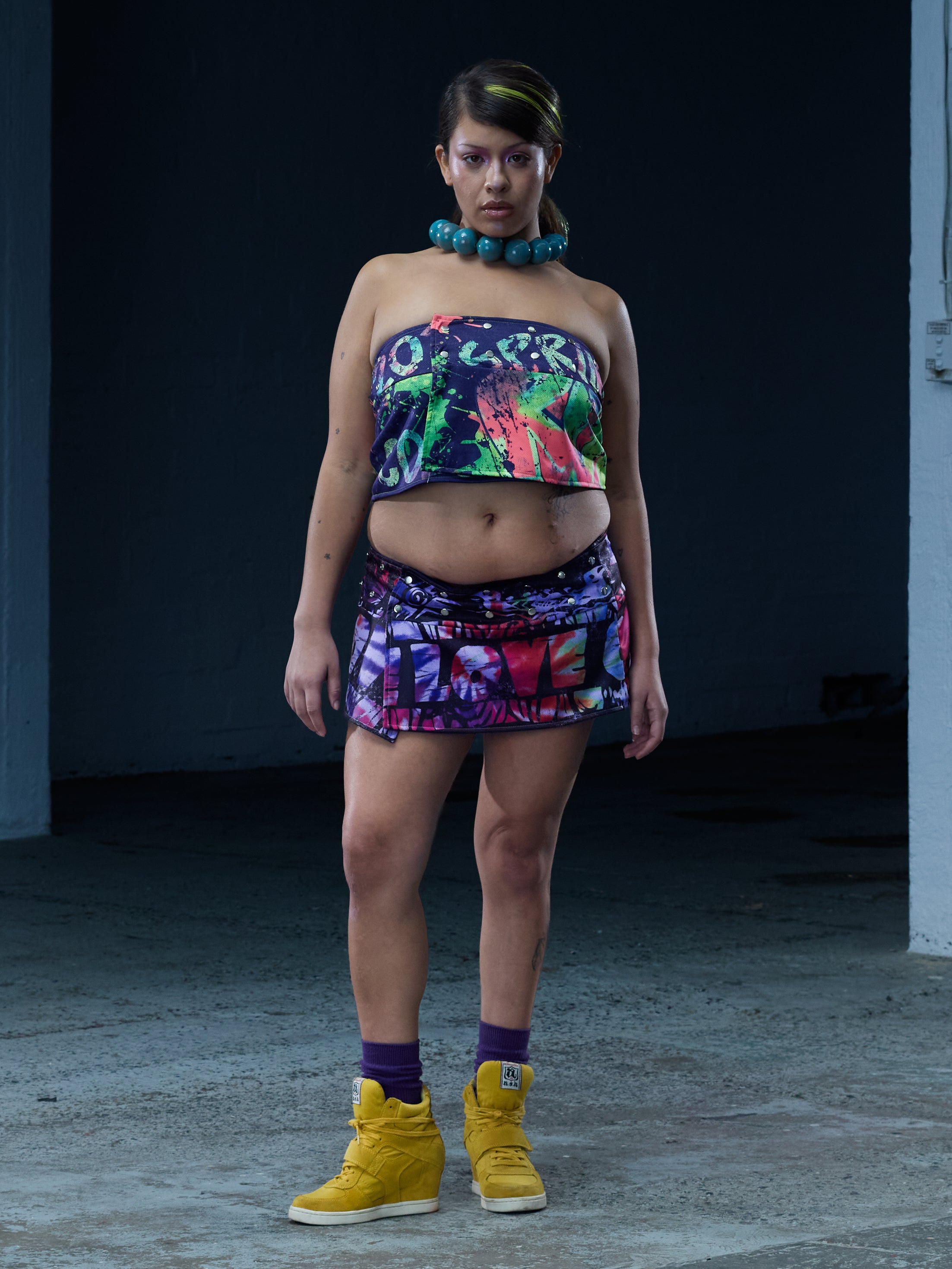 The Reversible Wrap Skirt | Neon / Lilac – Briar Will