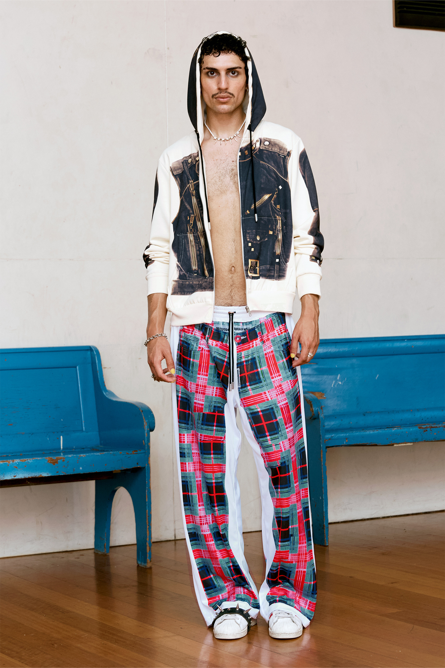 The Tartan Tracksuit Pants – Hot Pink