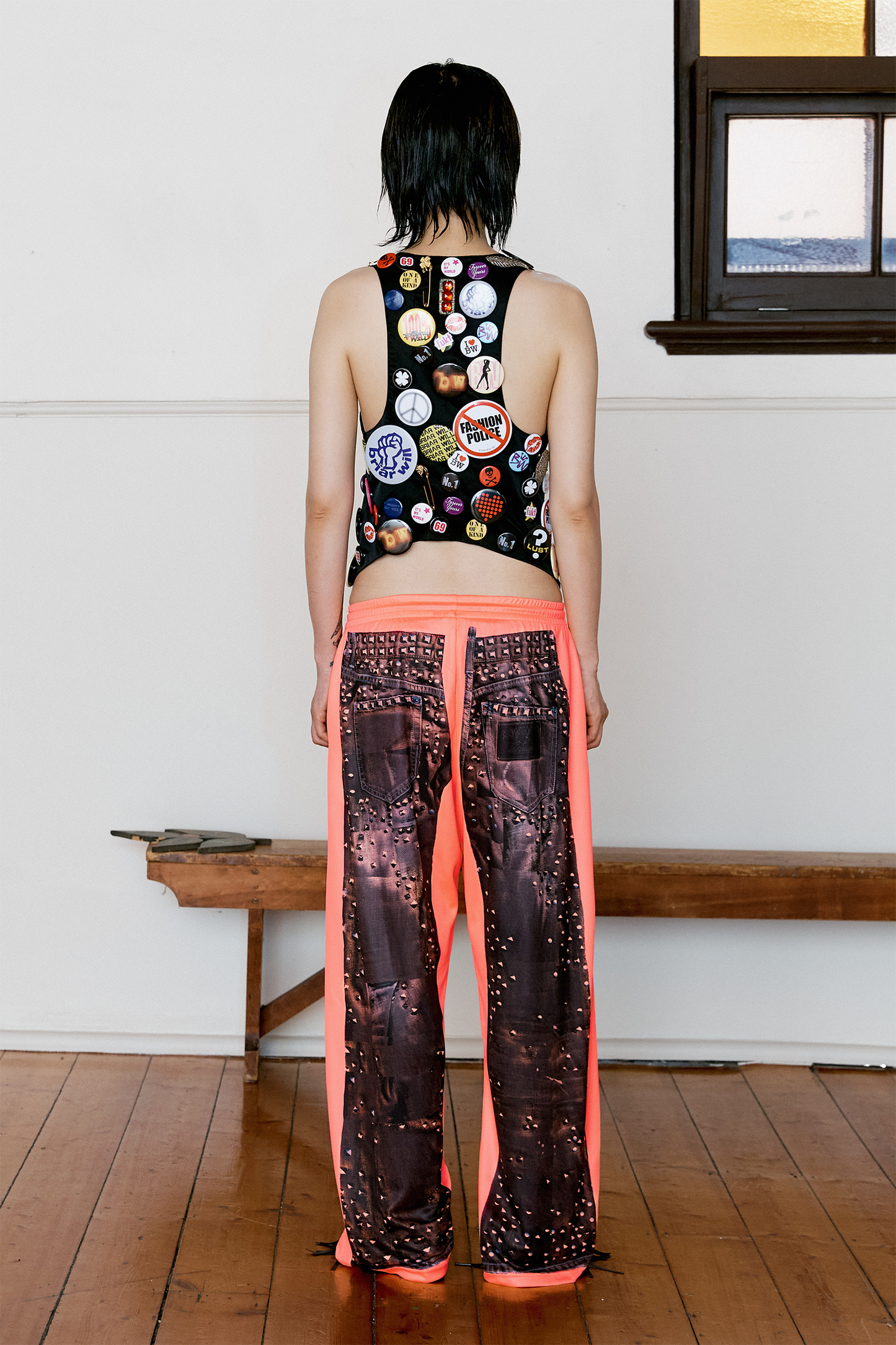 The Stud Tracksuit Pants – Coral