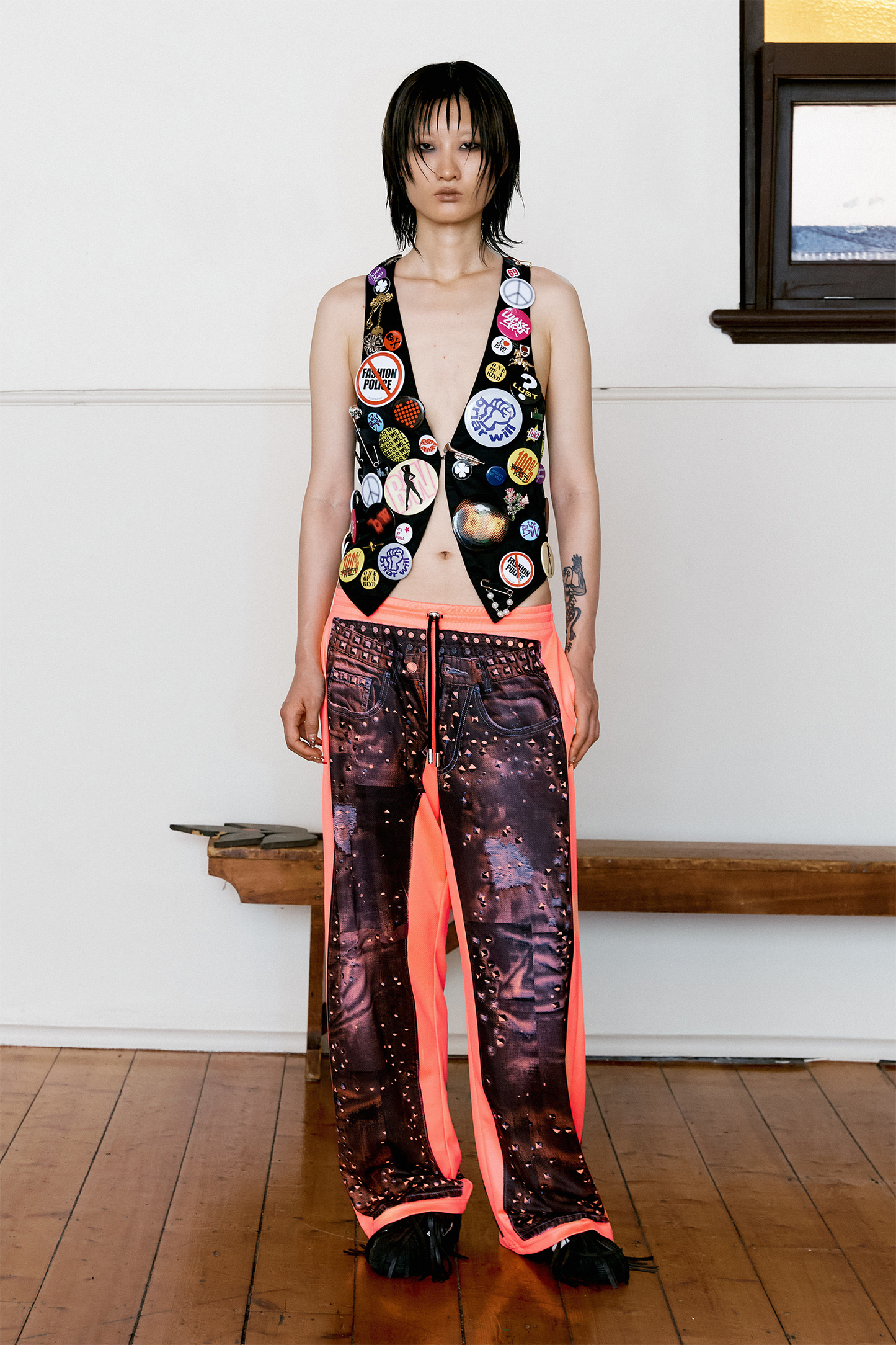 The Stud Tracksuit Pants – Coral