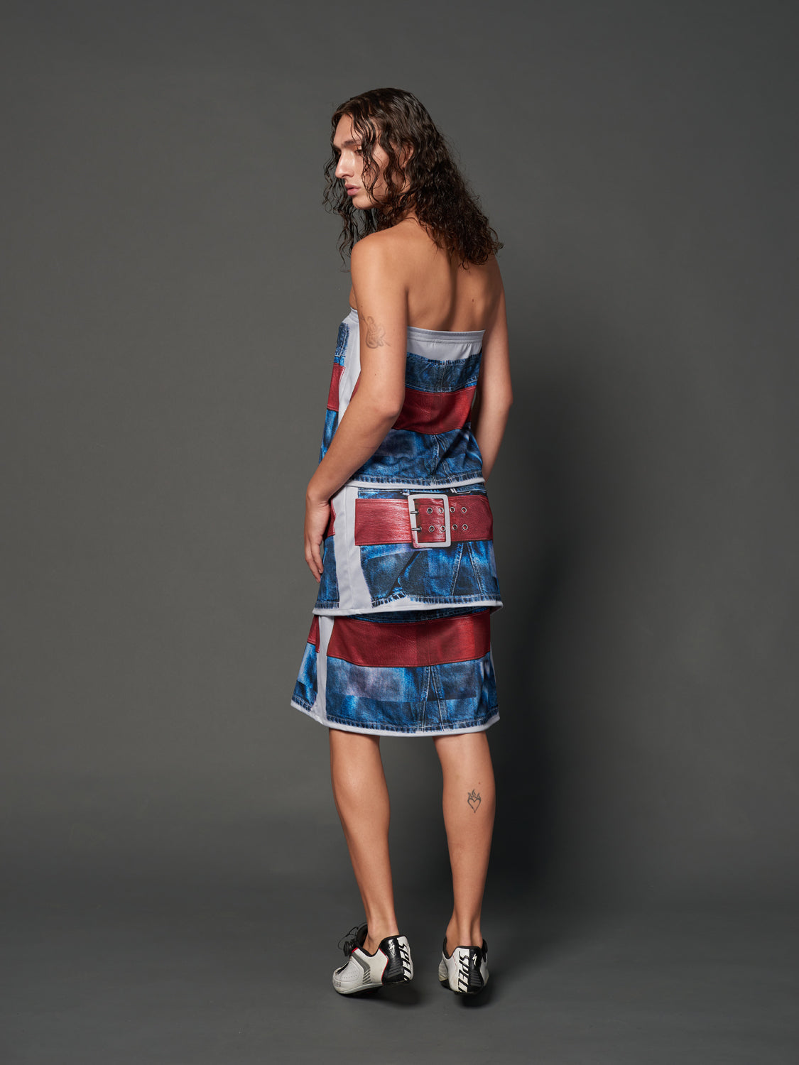 The Belt Skirt – Silver