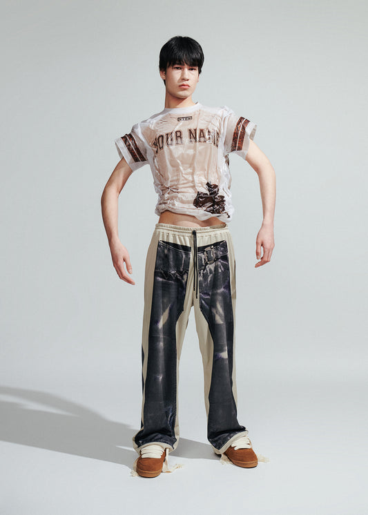 The Denim Tracksuit Pants | Sand