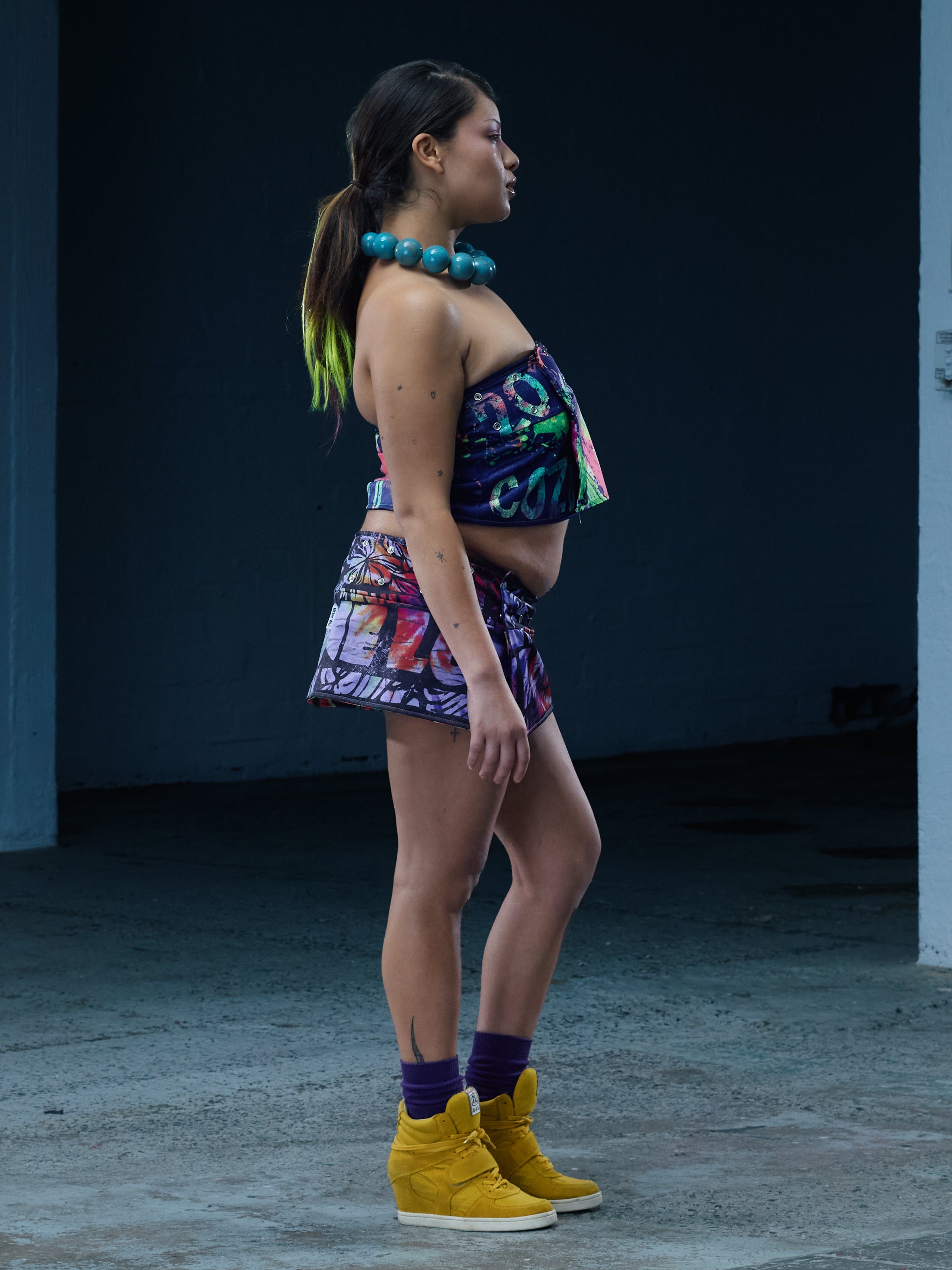The Reversible Wrap Skirt | Neon / Lilac – Briar Will