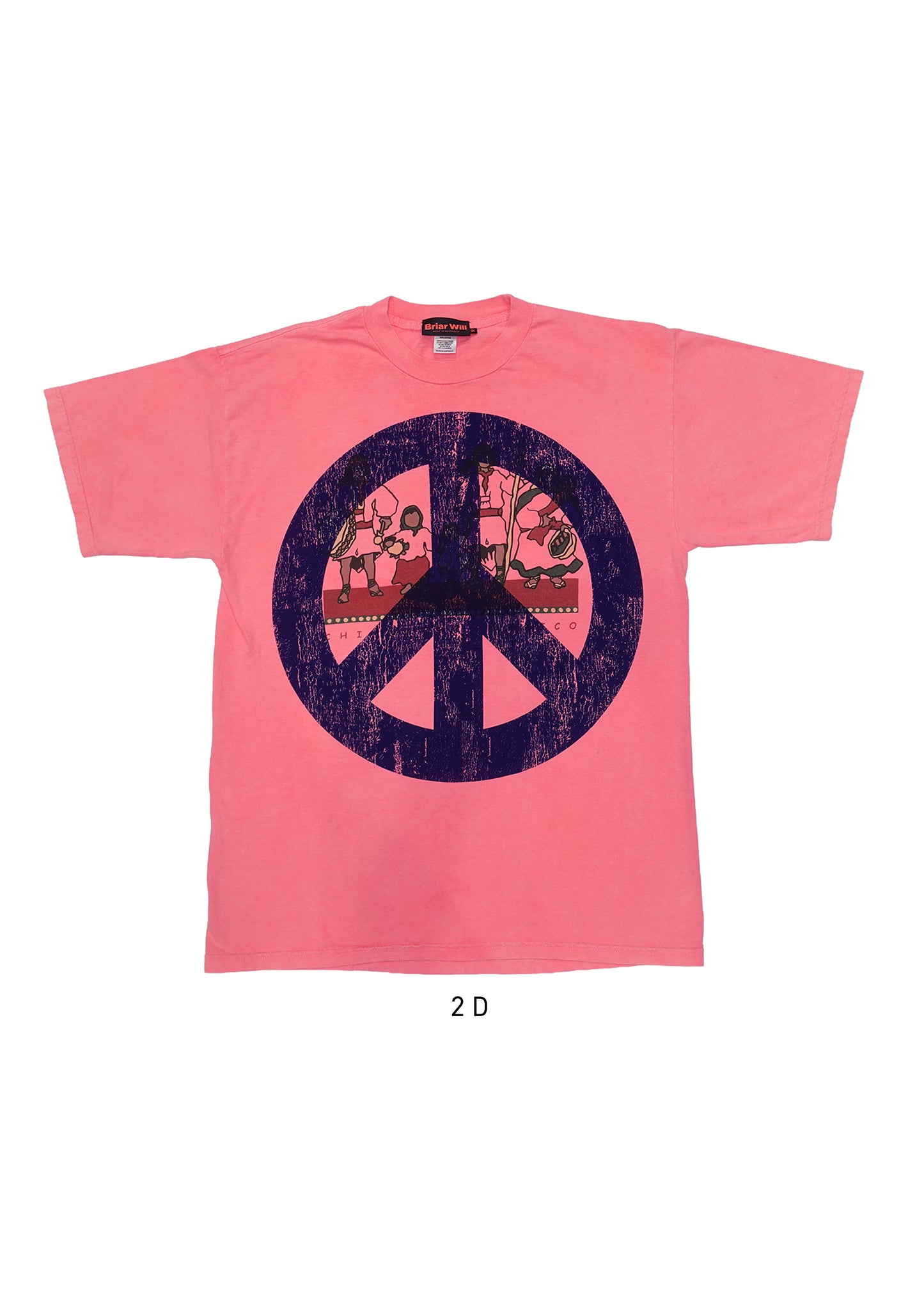 The Peace Tee | Bubblegum