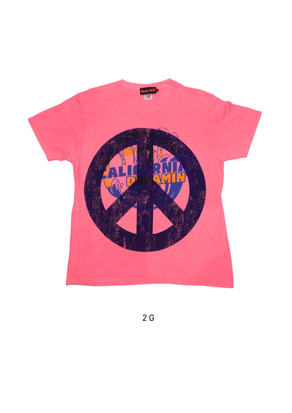 The Peace Tee | Bubblegum