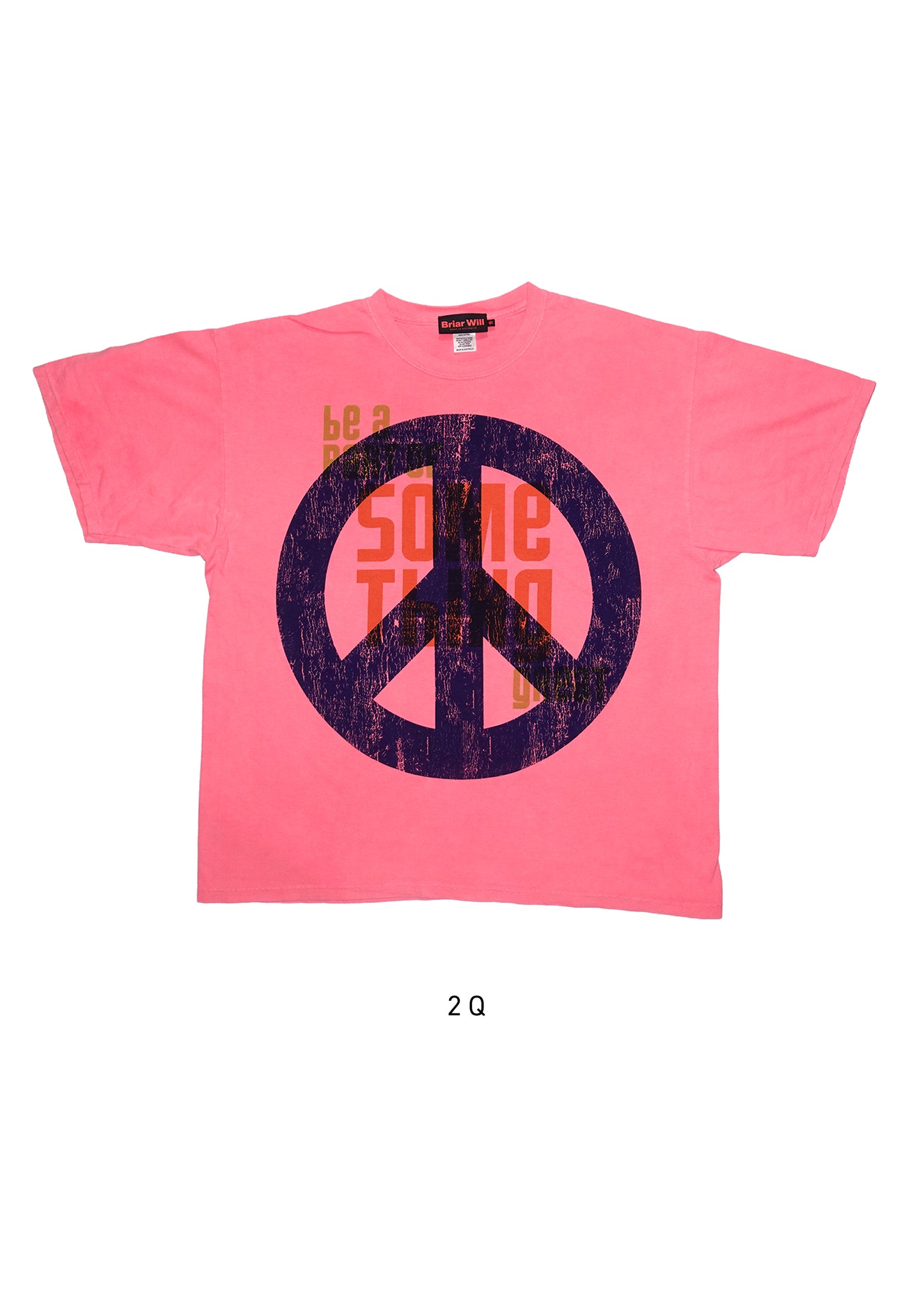 The Peace Tee | Bubblegum