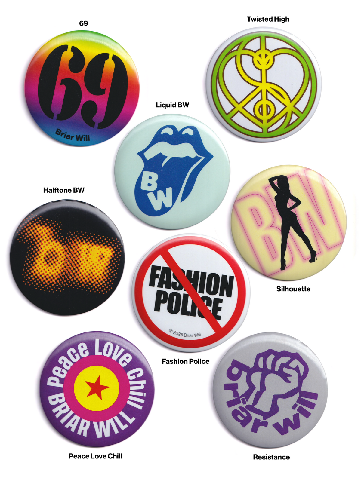4-for-3 Pin Badge Pack