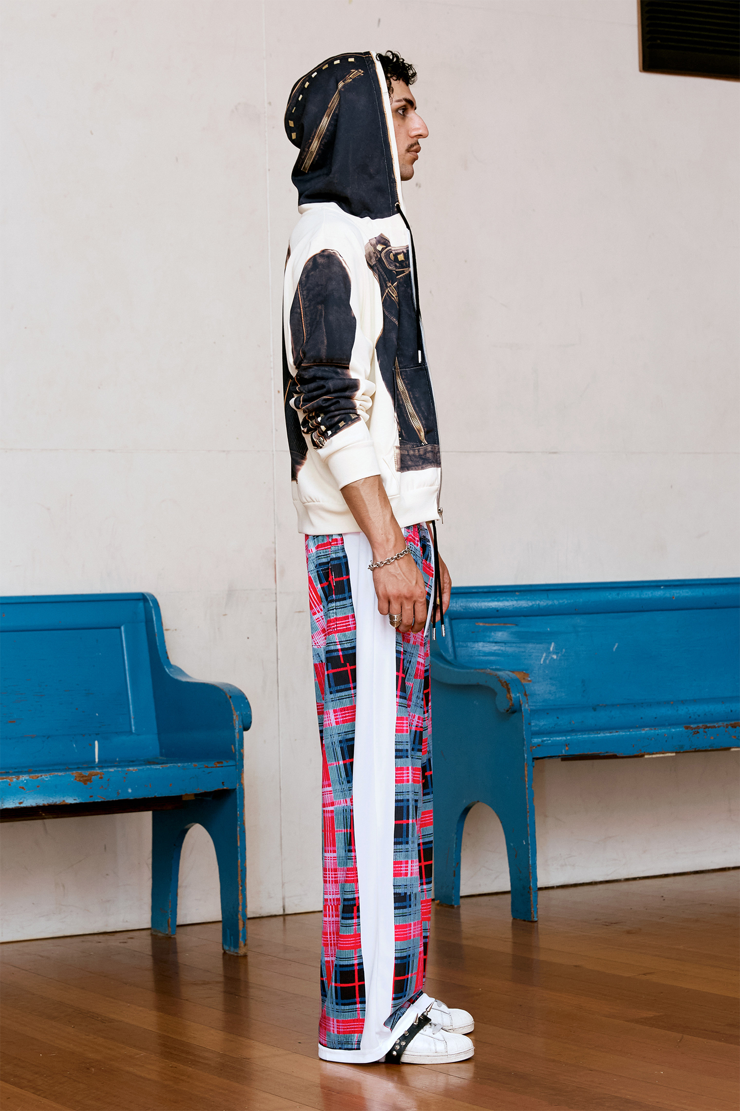The Tartan Tracksuit Pants – Hot Pink