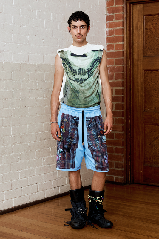 The Badge Shorts – Sky