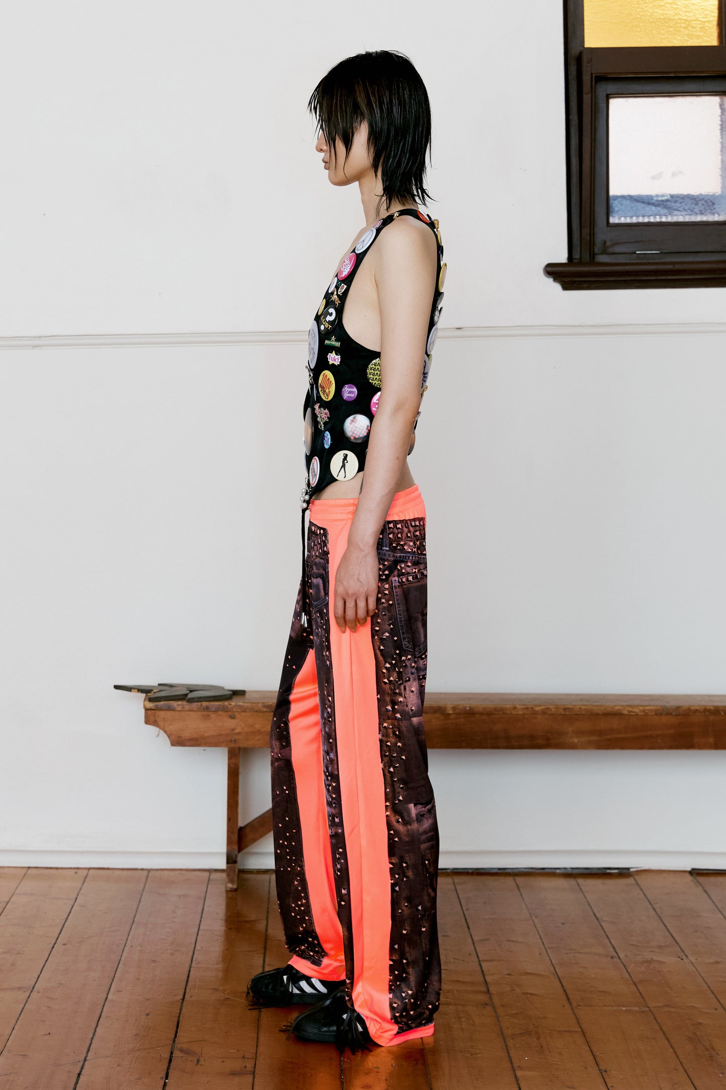 The Stud Tracksuit Pants – Coral