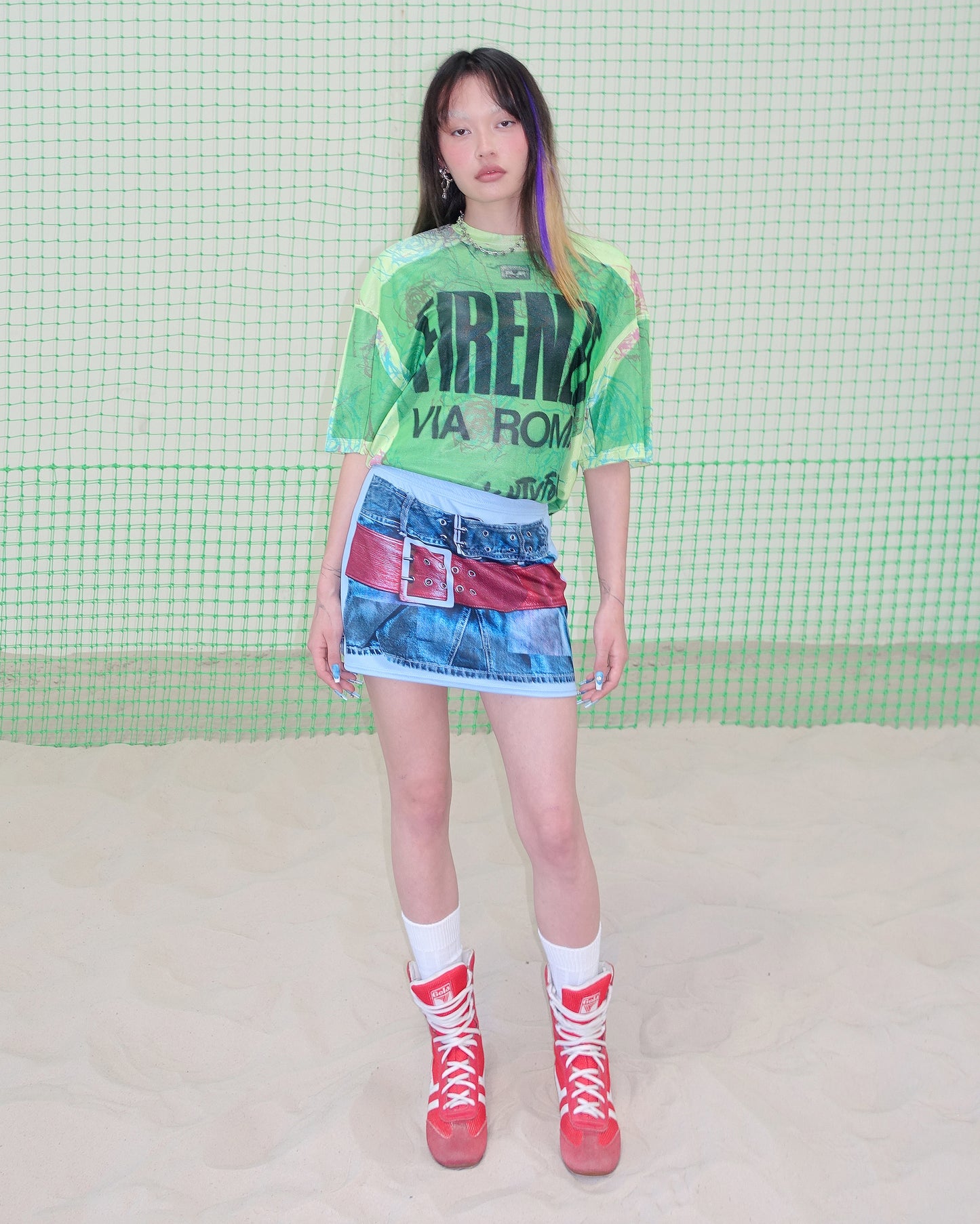 The Belt Skirt | Azure