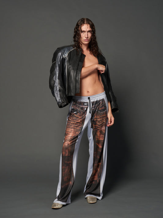 The Jean Tracksuit Pants | Silver